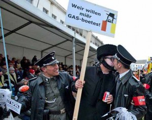 Zittribunes Carnavalsstoet Aalst Persregio Dender