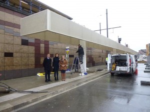 Luifels aan station Aalst Persregio Dender