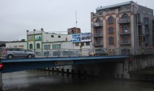 Zeebergbrug in Aalst Persregio Dender