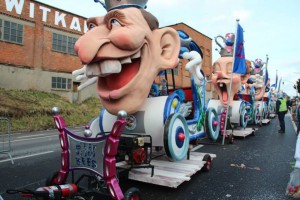 De Zjielen tweede prijs met wagen Carnaval Ninove Persregio Dender