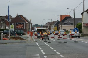 Wegenwerken Brakelsesteenweg Ninove Persregio Dender