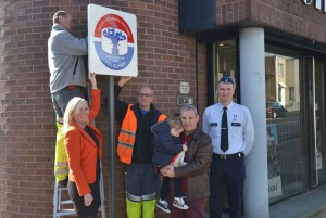 Haaltert plaatst bin bord beekstraat Kerksken Persregio Dender