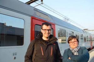 Jordy De Dobbeleer en Annelies Lievens OCMW dienstregeling NMBS Persregio Dender