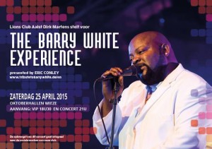 Lions Aalst Dirk Martens presenteerd The Barry White Experience Persregio Dender