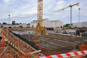 Funderingen eerste steen Pier Kornel Aalst Persregio Dender