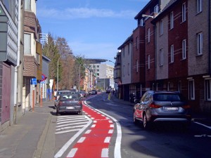 Moorselbaan in Aalst eenrichtingsstraat Persregio Dender