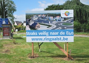 Werken aan Aalsterse Ring R41 Persregio Dender