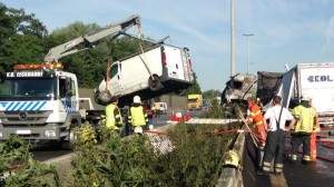 Ongeval op E40 in erpe-Mere Persregio Dender