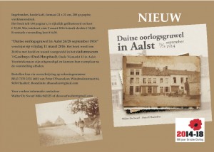 Cover boek Eerste Wereldoorlog in Aalst Persregio Dender