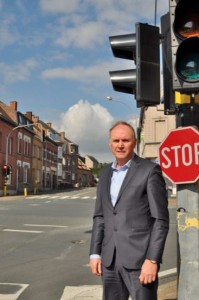 Kruispunt Oudenaardestraat met Astridlaan Geraardsbergen Persregio Dender