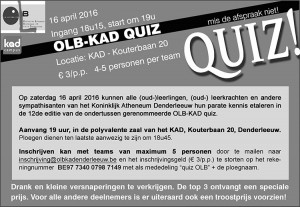 Quiz Koninklijk Atheneum Denderleeuw Persregio Dender