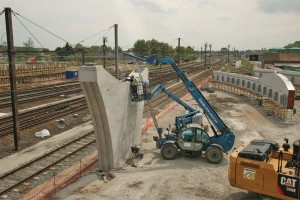 Betonpeilers Kemelbrug Denderleeuw Persregio Dender