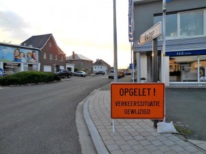 Bovenhoekstraat Ninove omleiding Outer Persregio Dender