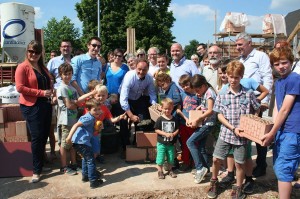 Eerste steenlegging basisschool Iddergem Persregio Dender