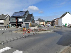 Sokkel voor monument Lucien Van Impe Mere Persregio Dender