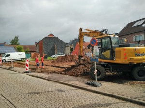 Start aanleg parking Tacos Denderleeuw Persregio Dender