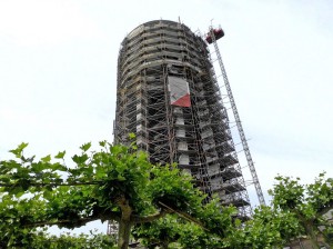 Watertoren in Aalst renovatiewerken Persregio Dender