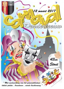 Carnavalsaffiche Denderleeuw 2017 Persregio Dender