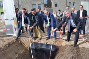 Eerste steenlegging Utopia Aalst Persregio Dender