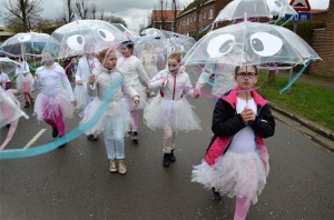 Kindercarnaval in Ninove Persregio Dender