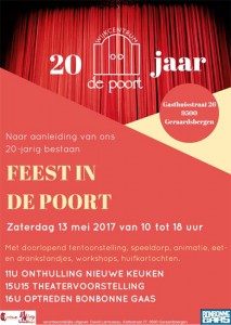 Affiche 20 jaar De Poort Geraardsbergen Persregio Dender