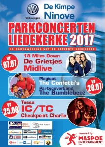 Parkconcerten Liedekerke affiche 2017 Persregio Dender