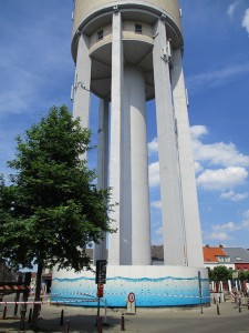 Watertoren in Watertorenwijk Aalst Persregio Dender