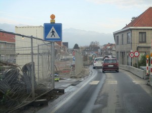 Boudewijnlaan Aalst zebrapad Persregio Dender