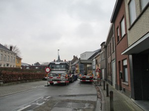 Nieuwstraat onderbroken werken Aquafin Persregio Dender