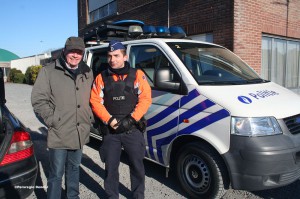 Jan Briers bezocht politie tijdens Verkeersveilige dag Persregio Dender