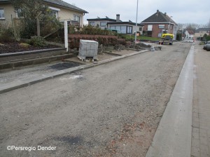 Dwarsstraat Denderhoutem rioleringswerken 2 Persregio Dender