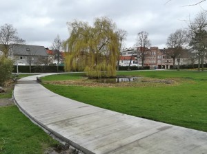 Beton gegoten in Koningin Astridpark (Klein Parksken) Aalst Persregio Dender