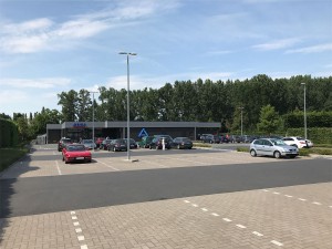 Aldi warenhuis Haaltert buiten parking Persregio Dender