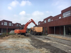 Aanleg wegdek Ten Kputer in Denderleeuw Persregio Dender